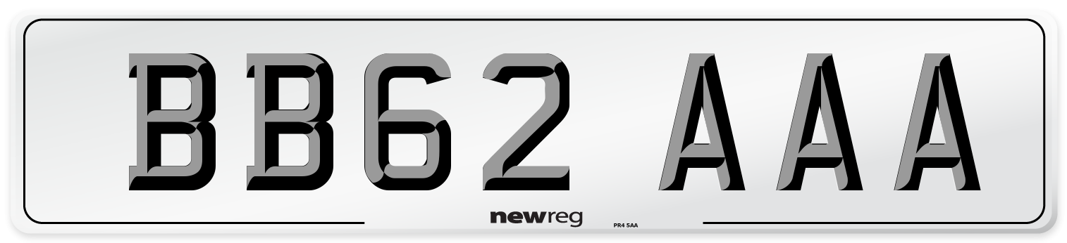 BB62 AAA Number Plate from New Reg